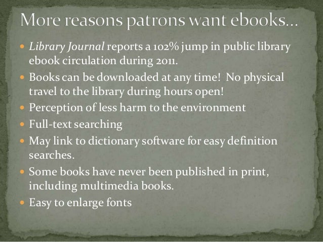pros and cons of ebooks