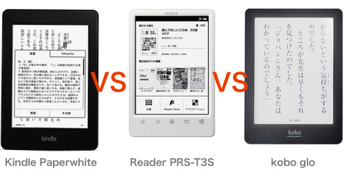 sony ebook reader vs kindle paperwhite
